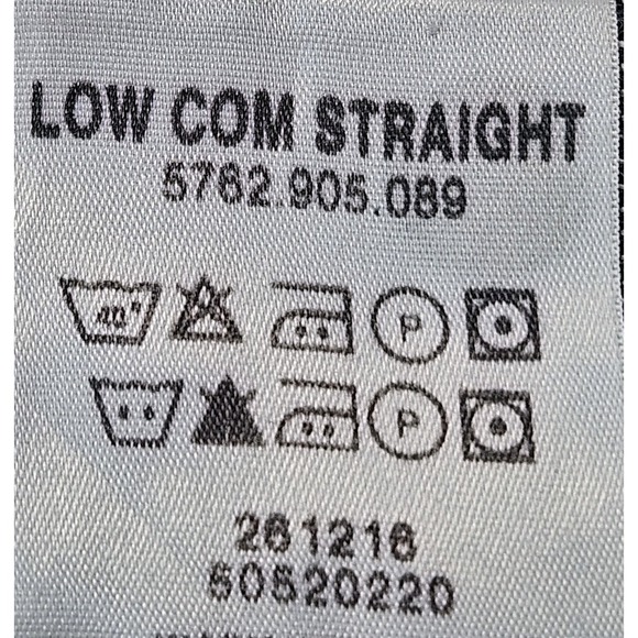 G Star Jeans Size 34 x 34 Low Com Straight Leg Zip Ankle Flap Pockets Distressed - Picture 10 of 13